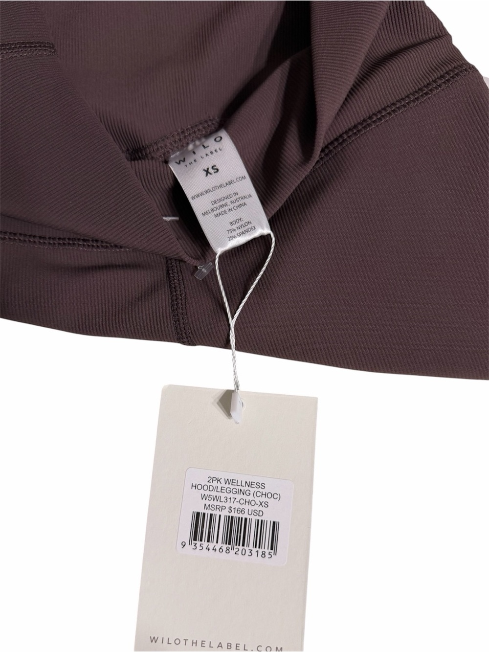 NWT WILO ribbed Leggings in brown - Picture 3 of 3